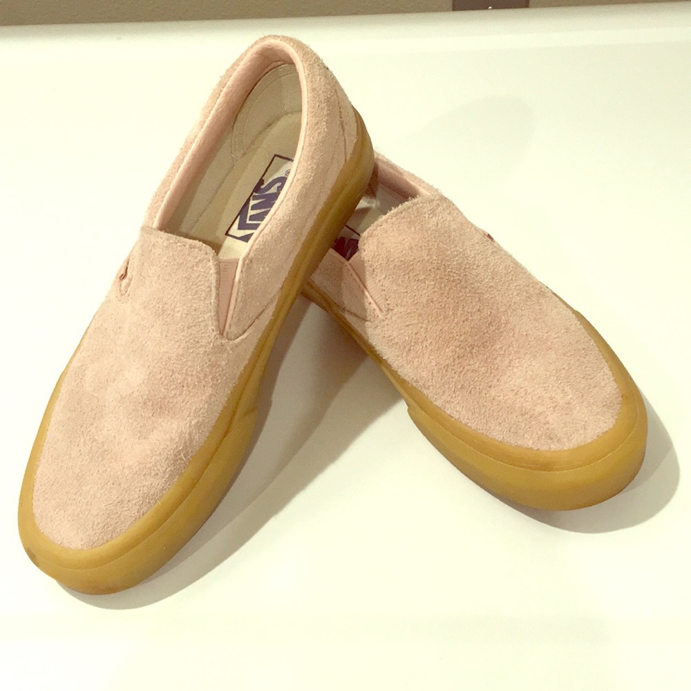 Pink Rose Suede Slip On Vans 7 Urban Outfitters